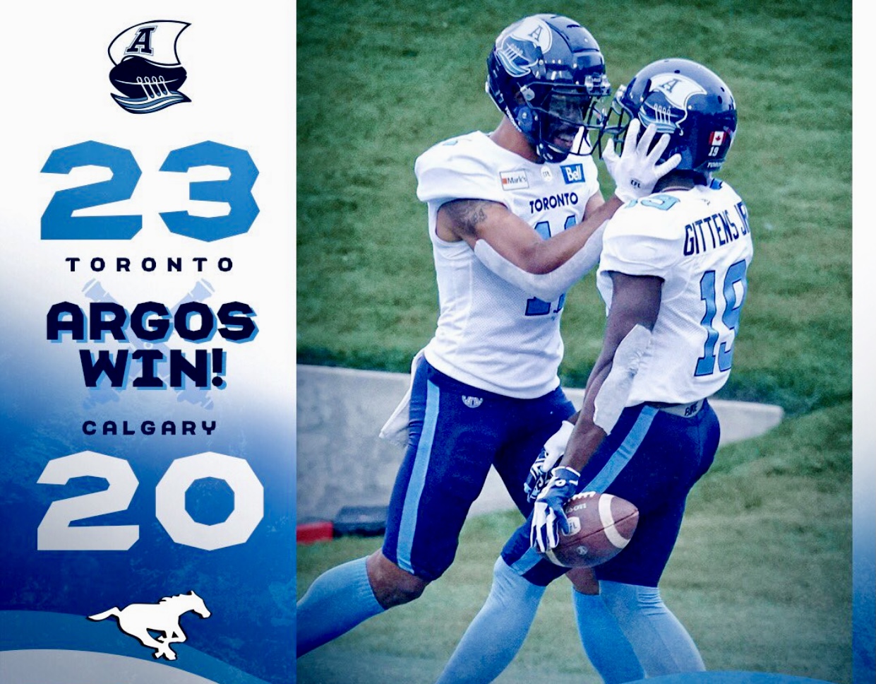 Toronto Argonauts Game Recap/Highlights: The Argos Rally Late To Edge Out The Stampeders 23-20