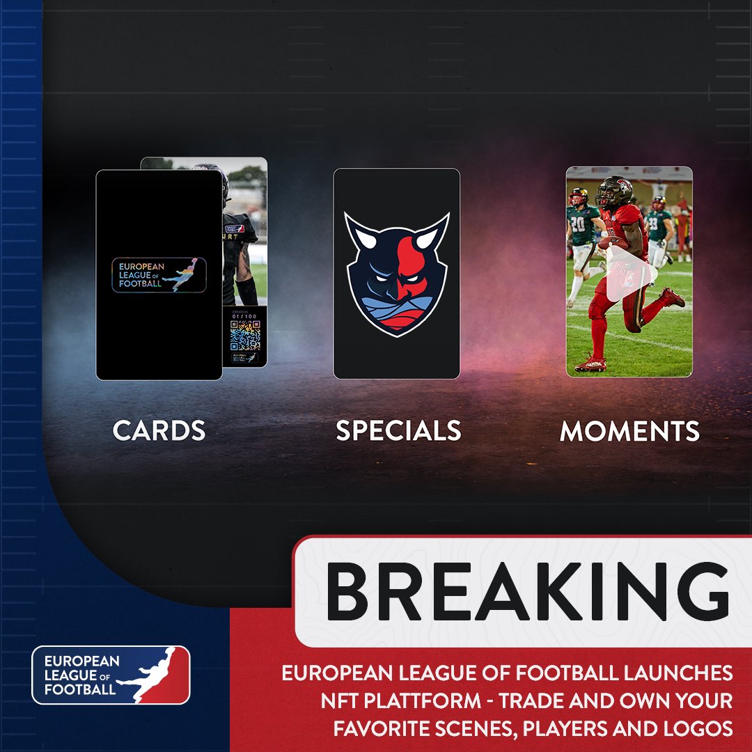 PR: Digital Collecting Fever: European League of Football Launches NFT Platform - Fans Can Own and Trade Their Favorite Scenes