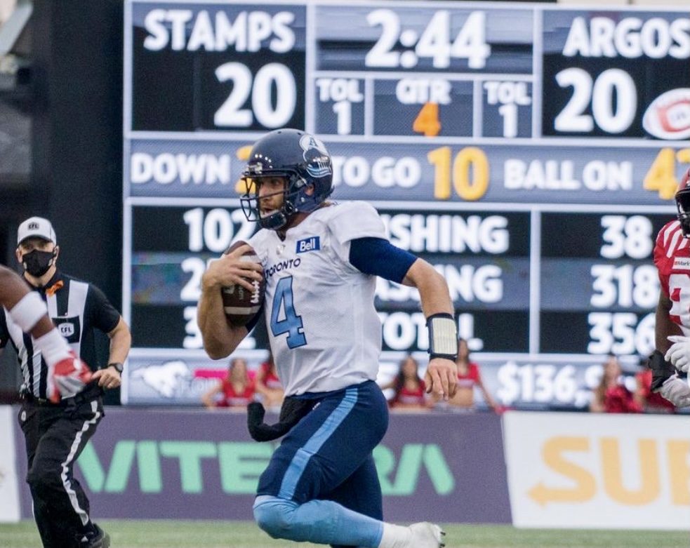 McLeod Bethel-Thompson Back Starting At QB For Argos Friday Night