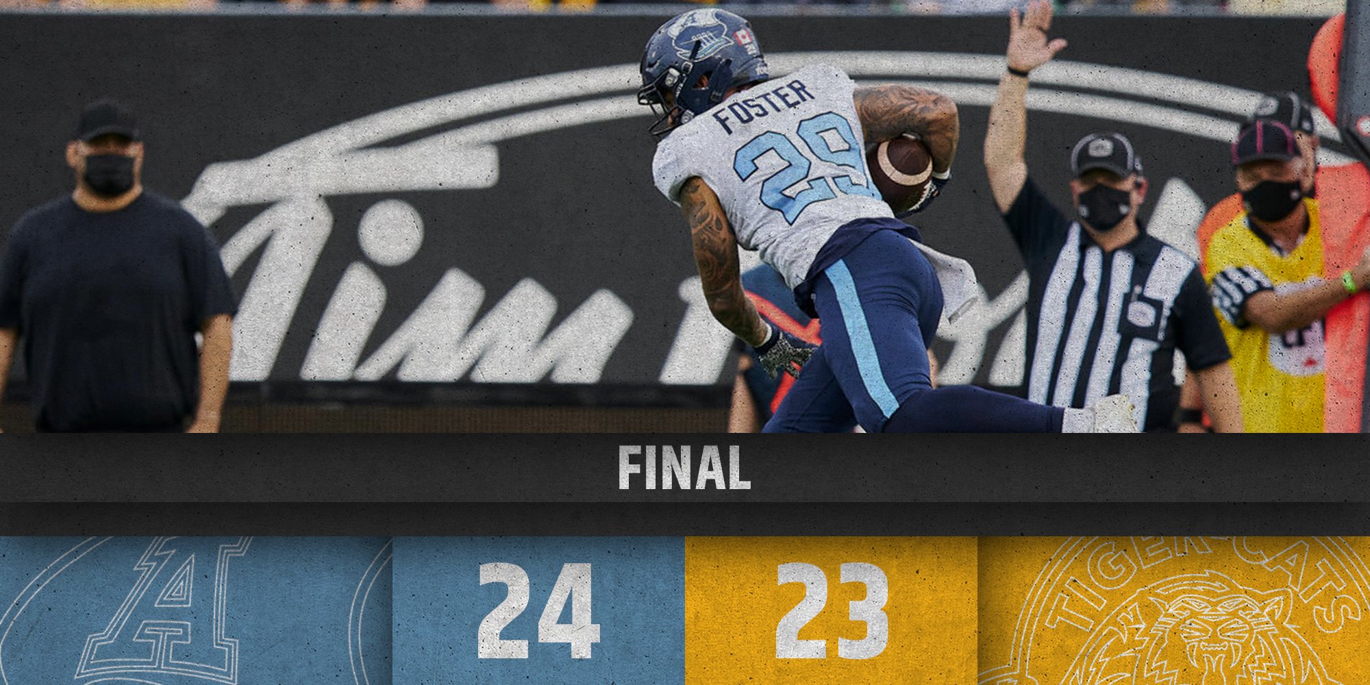 The Argos Take Control Of The East By Beating The Ticats In Thrilling Fashion