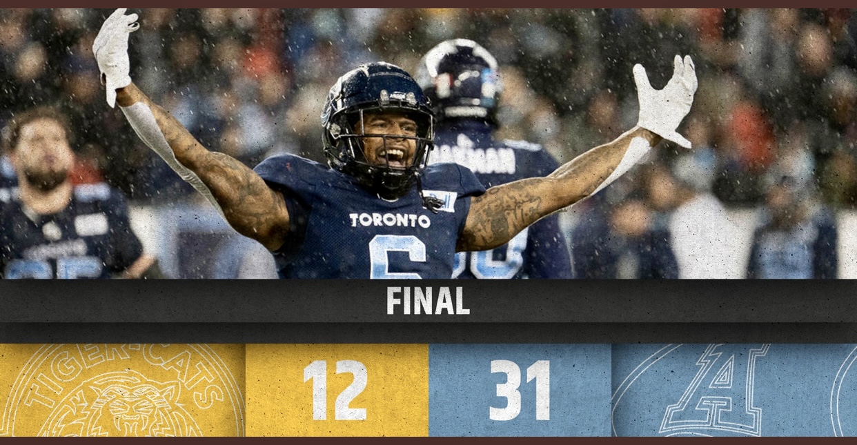 Ticats-Argos Game Recap: Toronto Beats Hamilton To Clinch First In The East