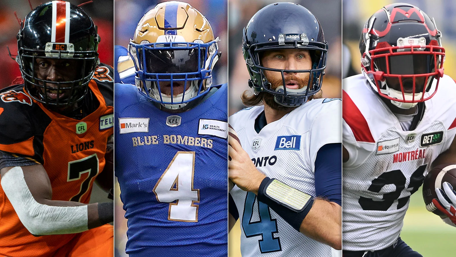 PR: Six CFL Players From Each Team Recognized For Outstanding Performances