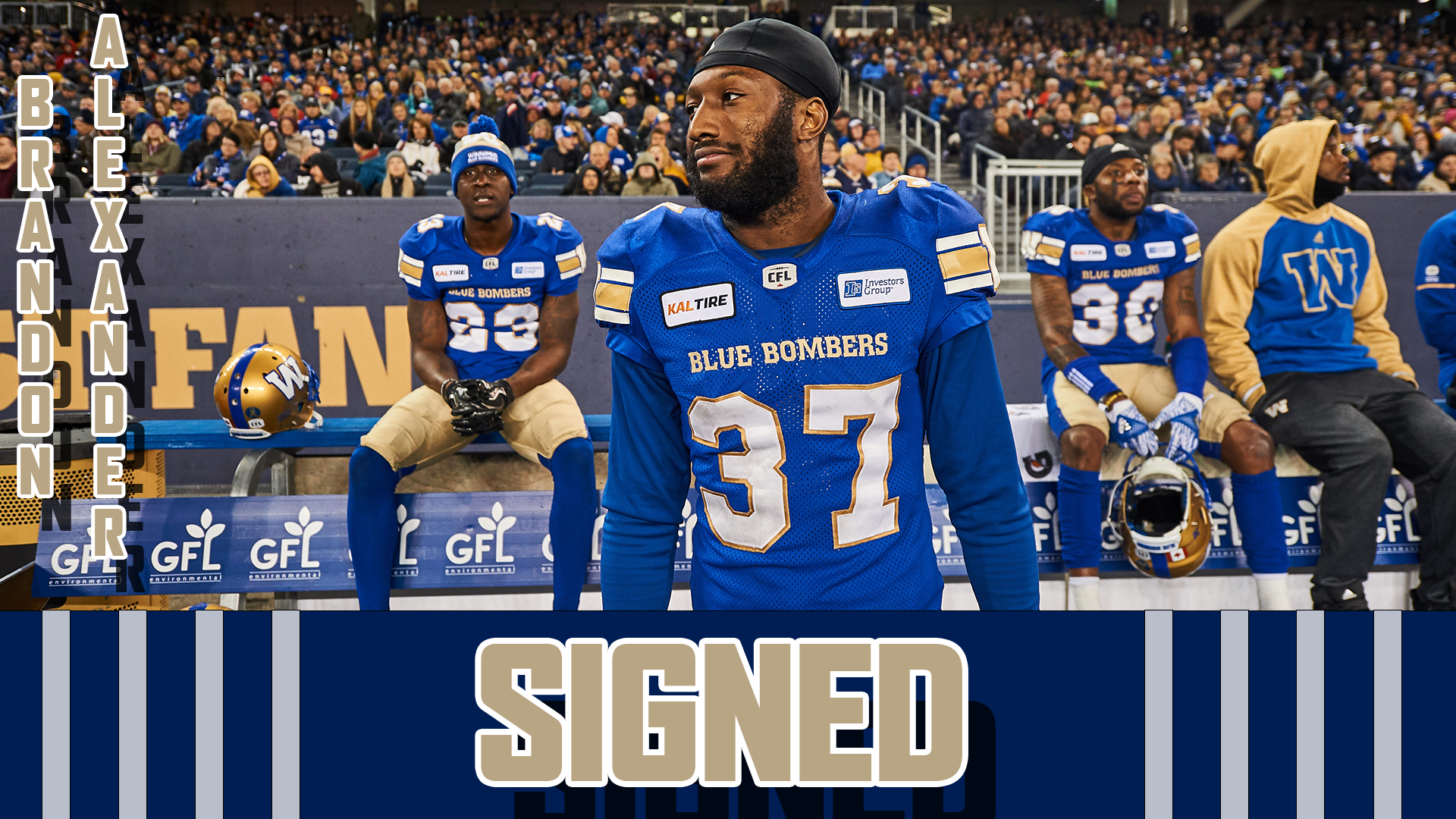 Blue Bombers Sign Safety Brandon Alexander To Two-Year Contract