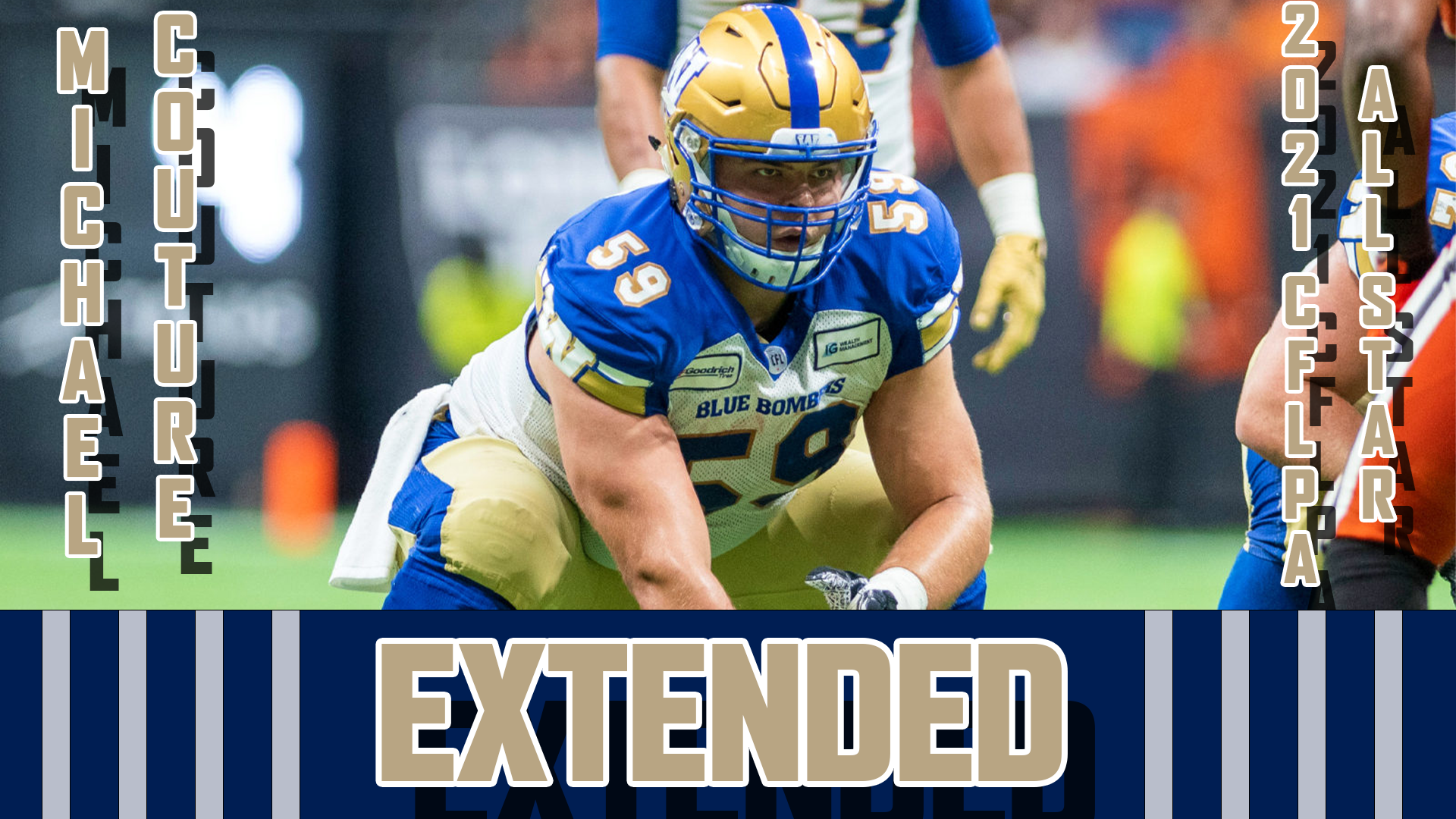 Blue Bombers OL Michael Couture Agree To One-Year Extension 