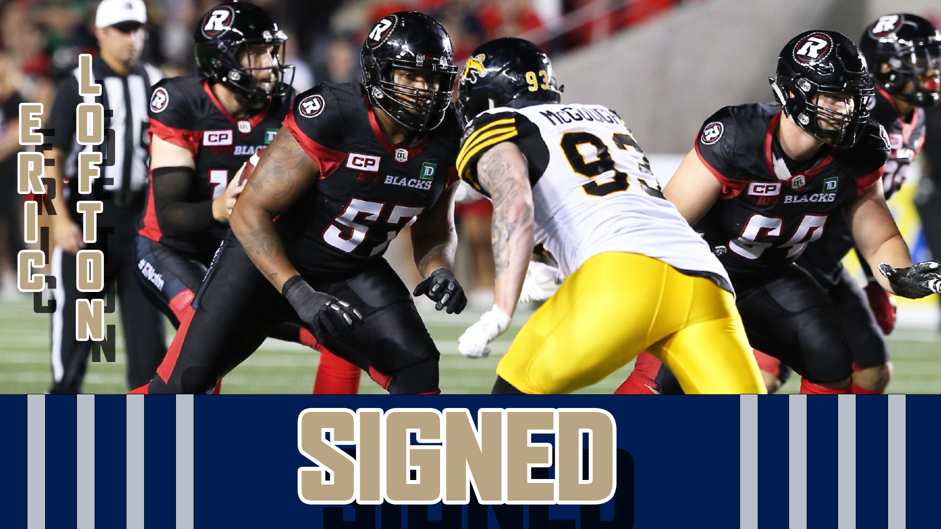 Blue Bombers Strength OL with American Eric Lofton