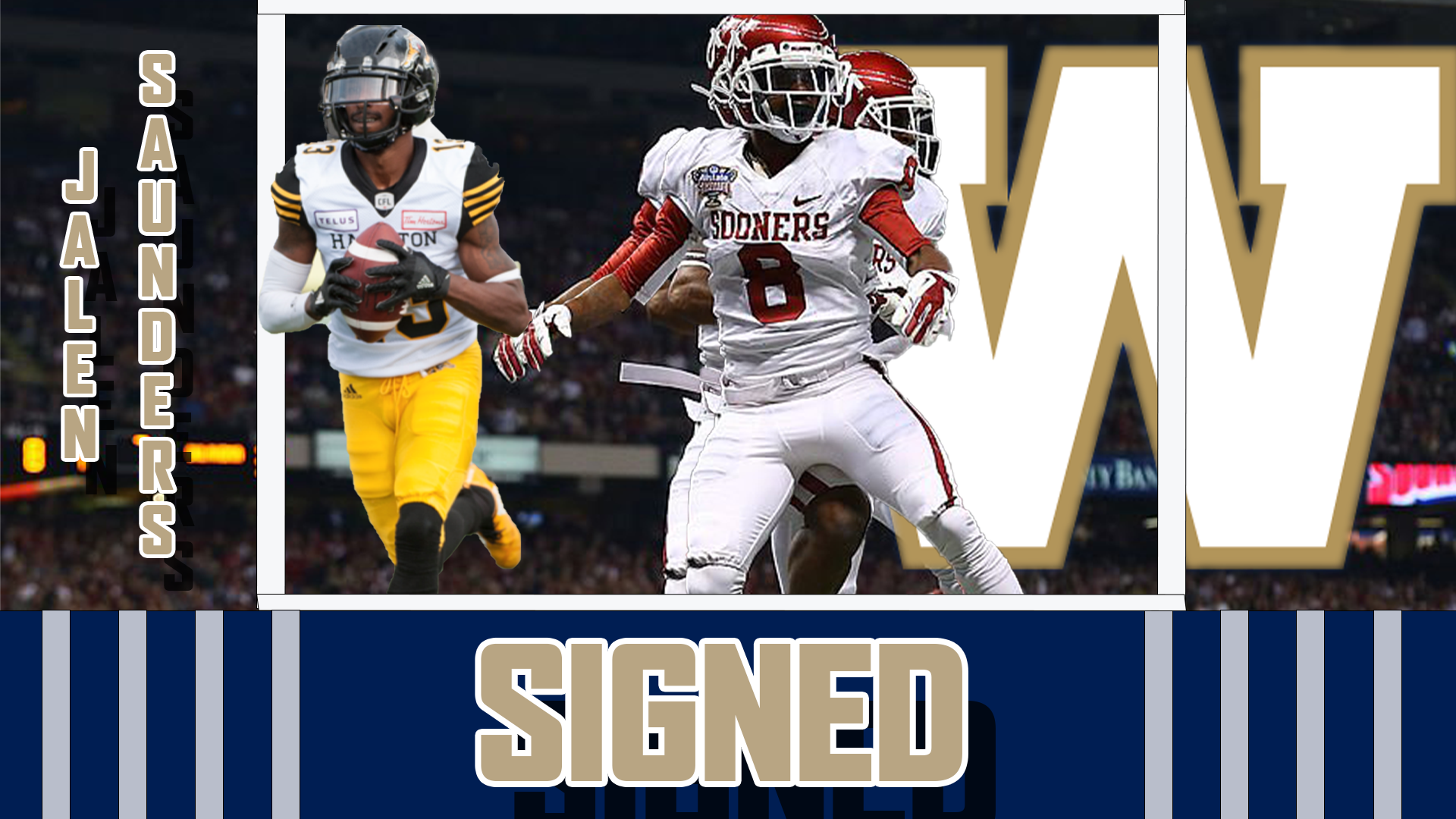 Blue Bombers and former NFL WR Jalen Saunders Journey back to the CFL