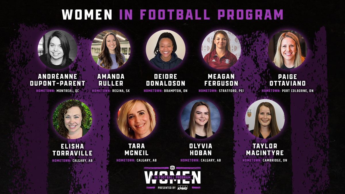 PR: Nine Participants Selected For CFL's Women In Football Program Presented By KPMG
