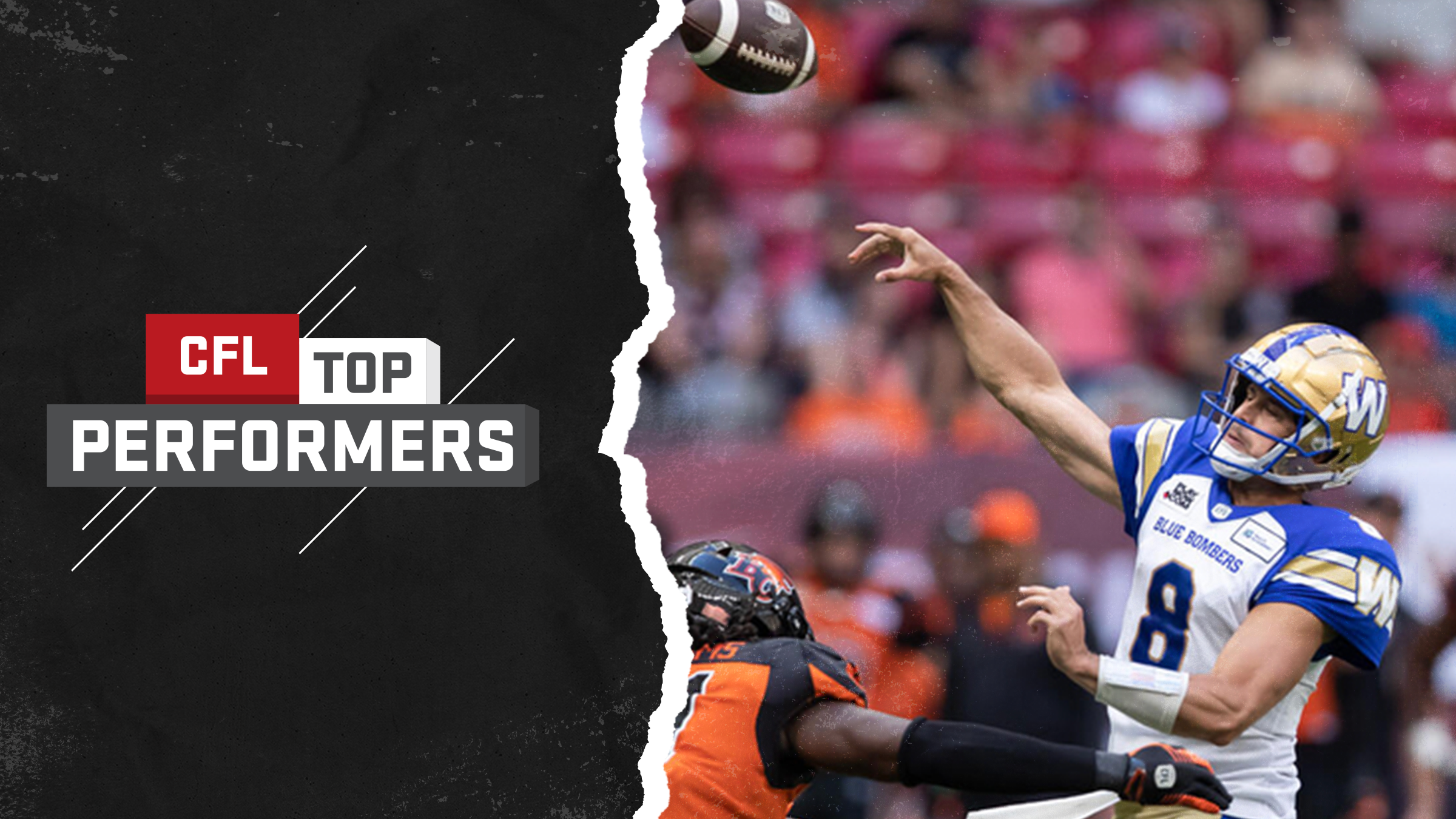Collaros, Logan and Schoen Named CFL Week 5 Top Performers
