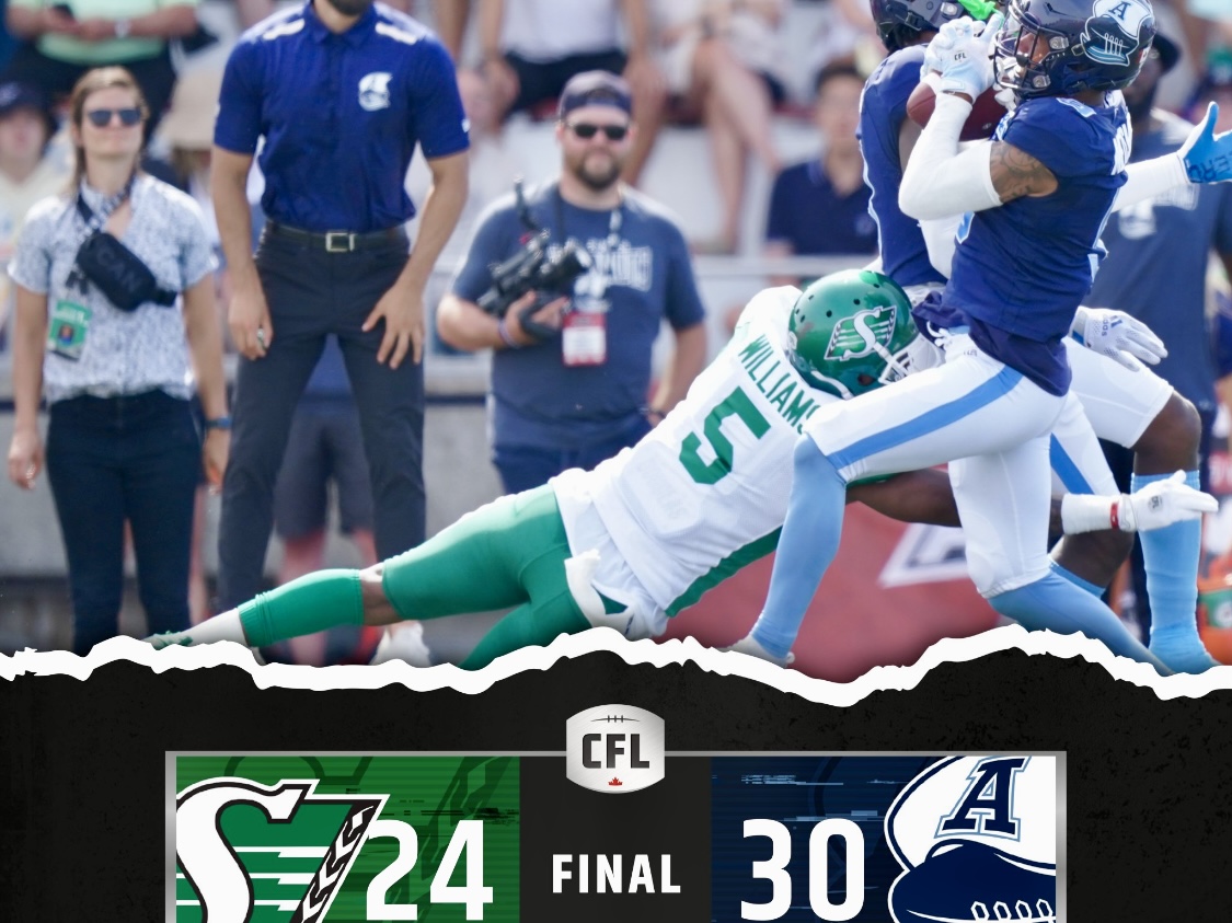 CFL Touchdown Atlantic 2022 Recap: Argos Battle Back And Sink The Riders 30-24