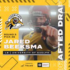 Tiger-Cats re-acquire Canadian Linebacker Jared Beeksma