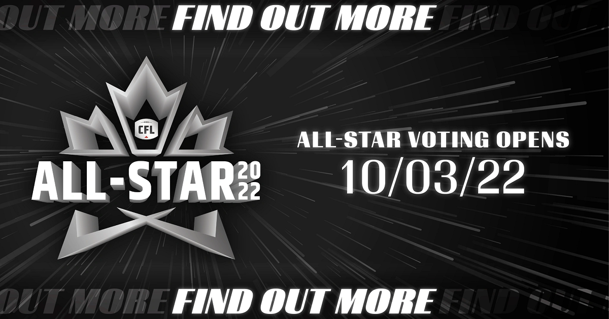 Have Your Say: CFL Introduces All-Star Fan Vote, Opens October 3rd
