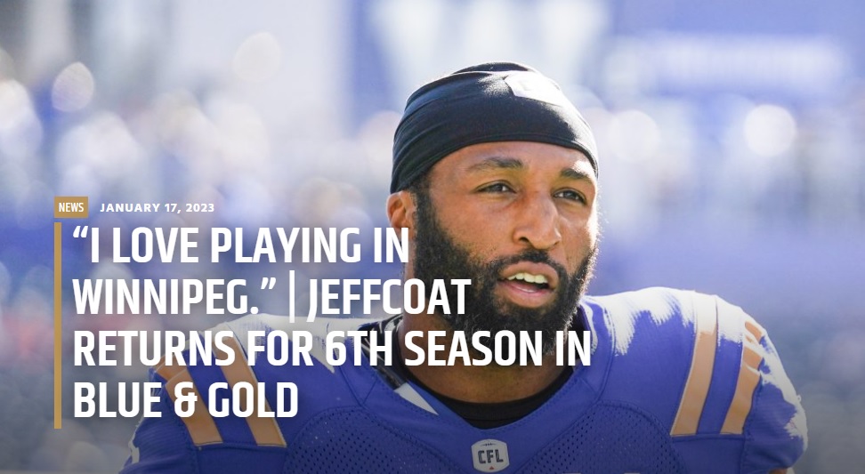 More Work To Be Done: Winnipeg Blue Bombers Re-Sign 3 More Pieces Of The Puzzle