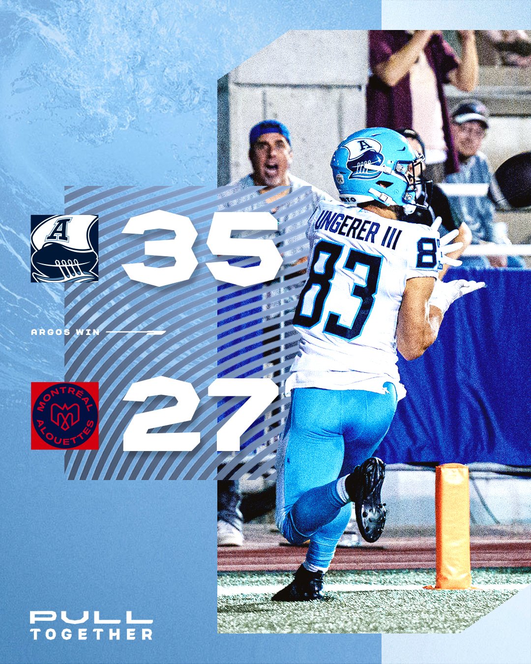 CFL Score: Toronto Emerges Victorious Over Montreal, 35-27