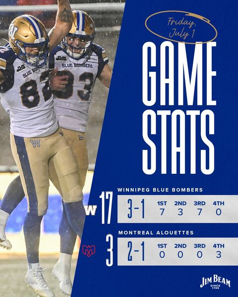 Week 4: Winnipeg At Montreal Game Ball & Jock