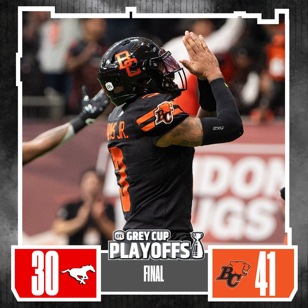 CFL Result: BC Lions Dominate in Western Semi-Final with 41-30 Victory Over Calgary Stampeders