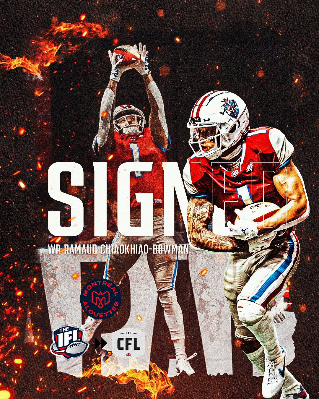 Montreal Alouettes Sign Wide Receiver Ramaud Chiaokhiao-Bowman