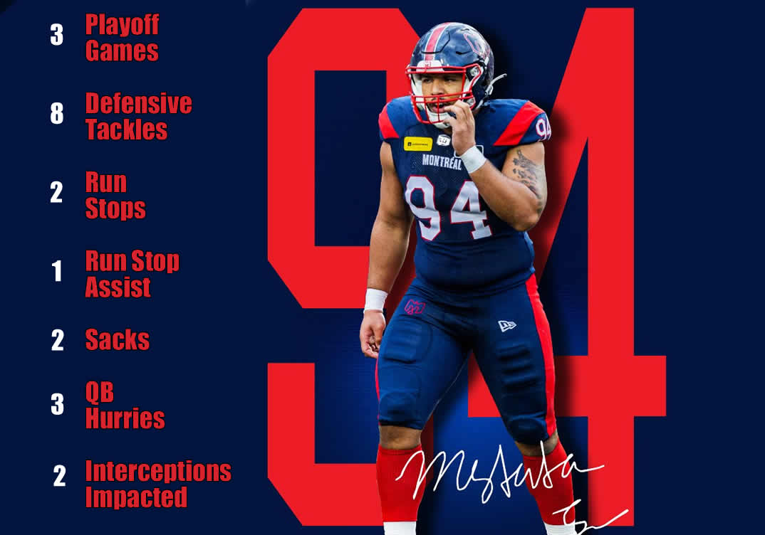 Montreal Alouettes Re-Sign Divisional All-Star Through 2025: Defensive Tackle Mustafa Johnson