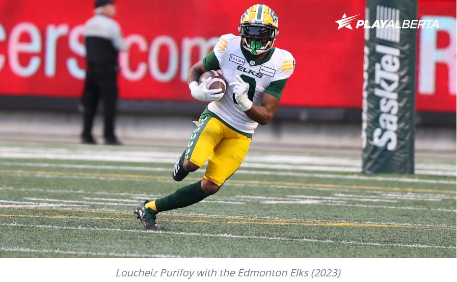Edmonton Elks Re-Sign DB Loucheiz Purifoy on a One-Year Deal