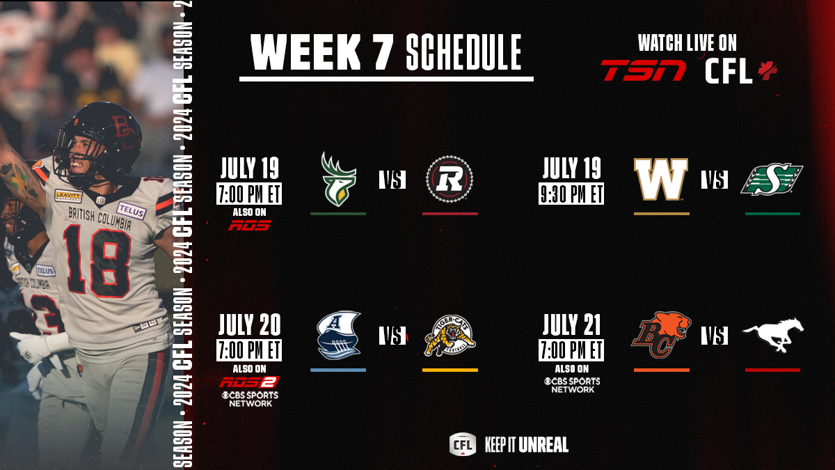 CFL Schedule Today July 19, 2024: Edmonton Elks vs Ottawa Redblacks, Winnipeg Blue Bombers vs Saskatchewan Roughriders - TV Channels, Odds