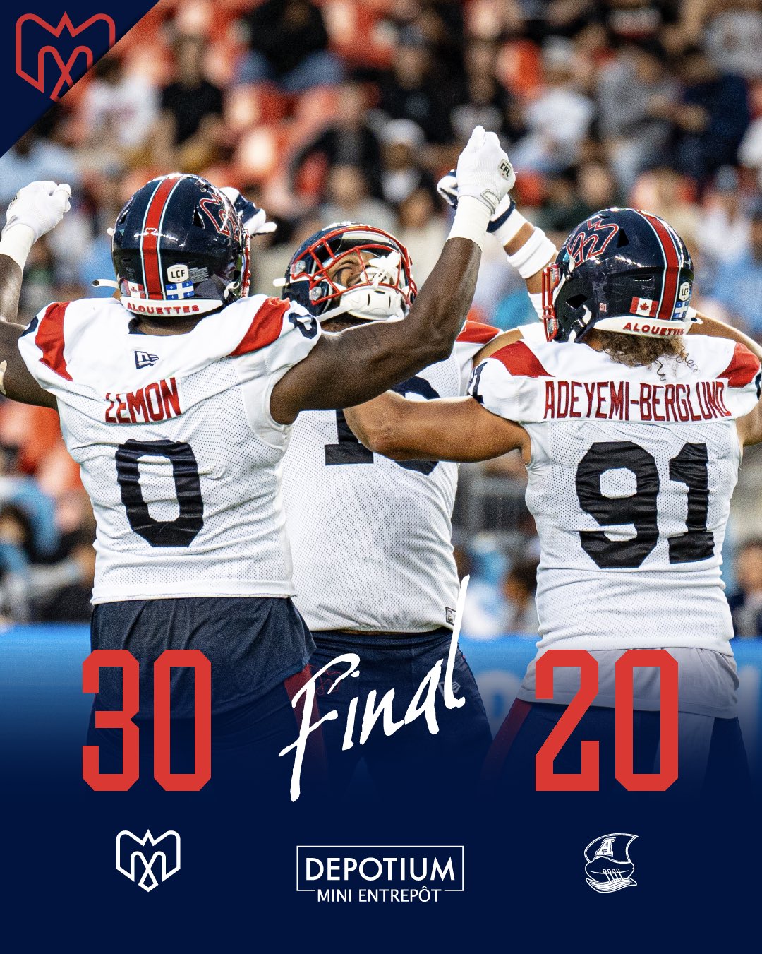 CFL Scores Today: Alouettes Soar Past Argonauts 30-20, Remain Undefeated