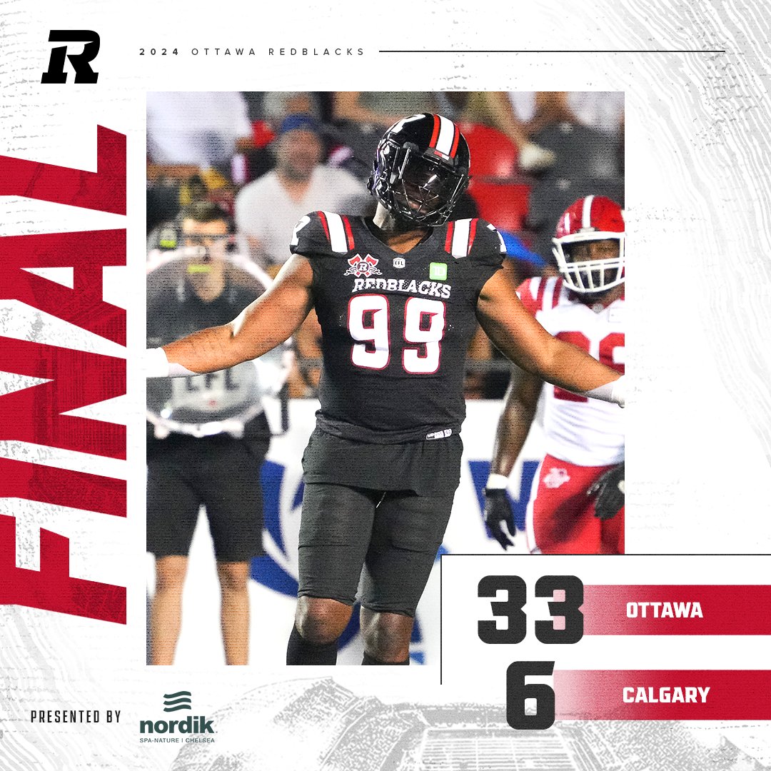 CFL Scores Today: Ottawa Redblacks 33, Calgary Stampeders 6 - Redblacks Dominate in Home Victory