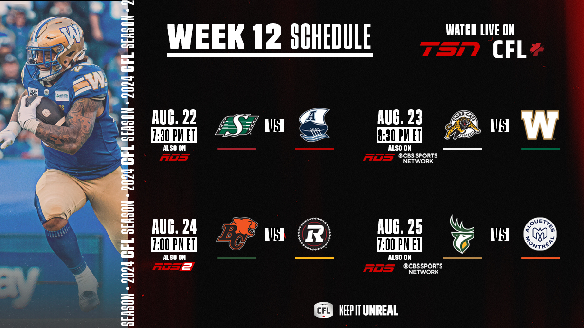 CFL Games Today August 24, 2024: BC Lions vs Ottawa REDBLACKS - TV Channels, Odds