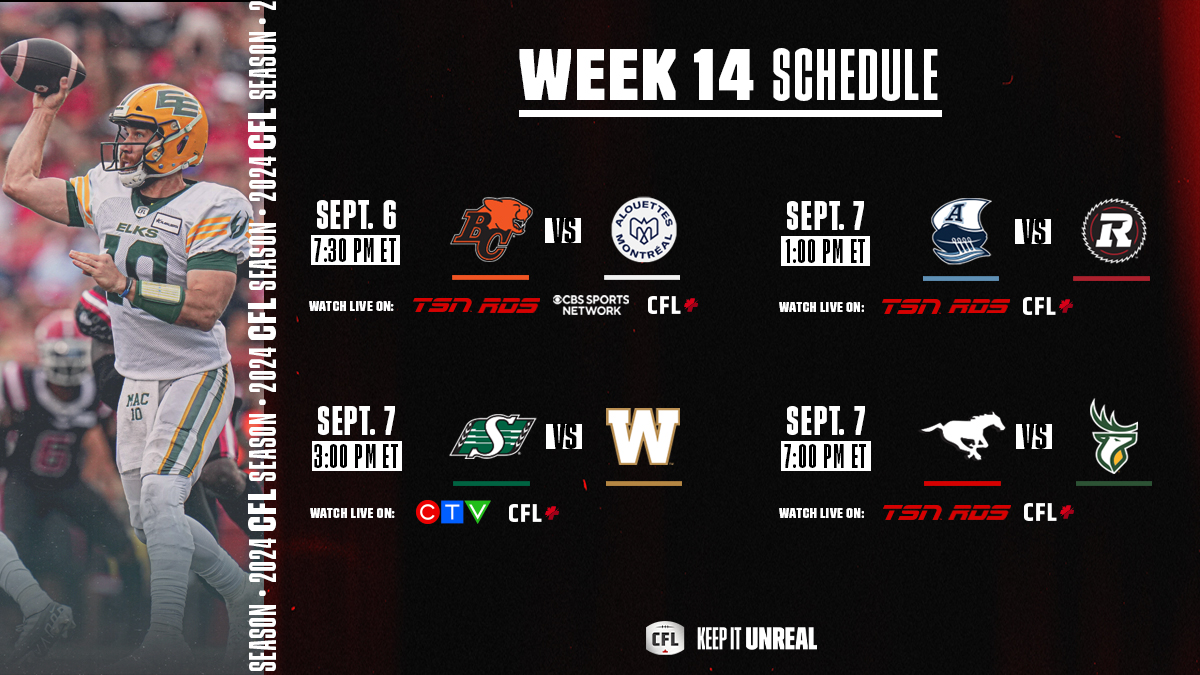 CFL Games Today September 6th 2024: BC Lions vs Montreal Alouettes - TV Channels, Odds