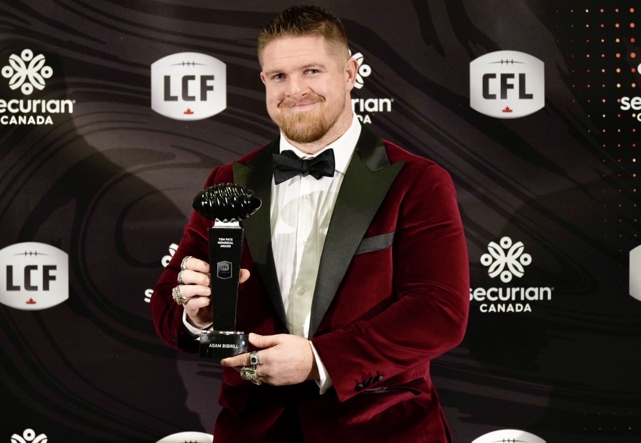 PR: CFLPA Announces Adam Bighill As The Recipient Of The 2024 Tom Pate Award
