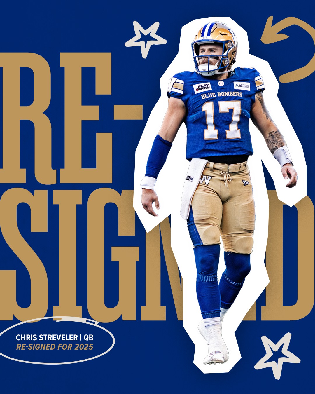 Bombers Sign Streveler But Will He Play