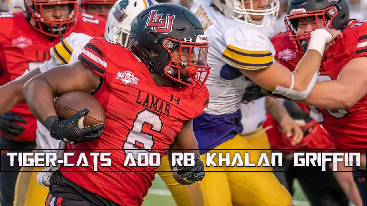 Tiger-Cats Make Roster Move, Sign Running Back Khalan Griffin