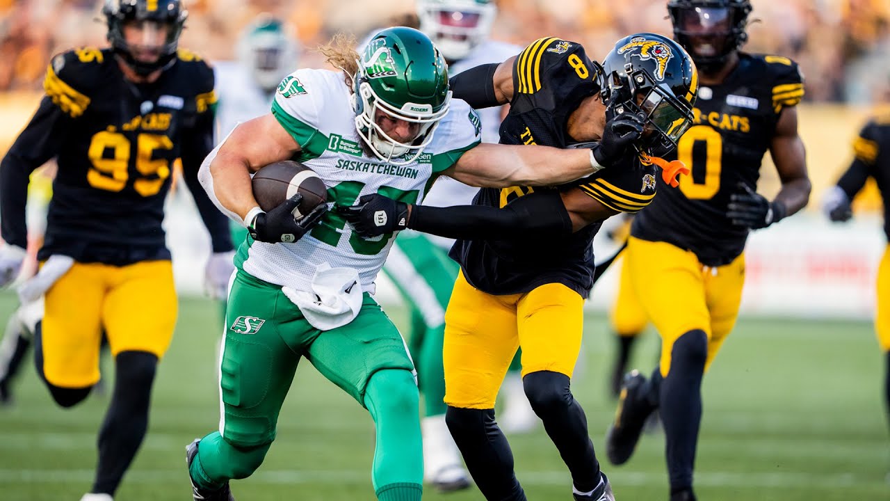 CFL Scores Today: Saskatchewan Roughriders 28, Hamilton Tiger-Cats 23 - Riders Stay Perfect with Road Victory