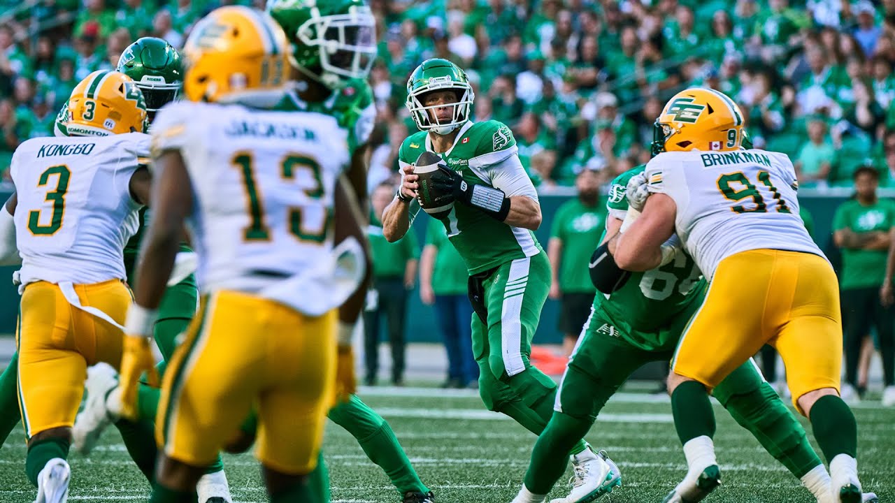 CFL Scores Today: Edmonton Elks 18, Saskatchewan Roughriders 21 - Riders Defence Dominates with Eight Sacks