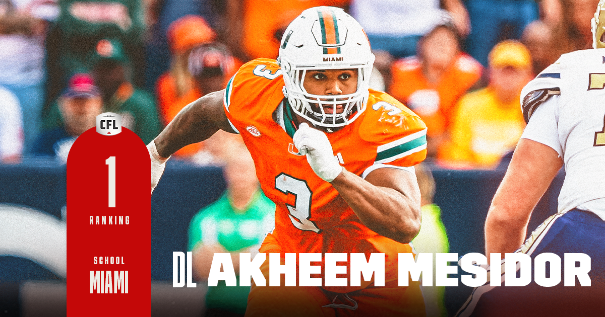 Mesidor Takes Hold Of Top Spot In CFL Scouting Bureau: Fall Edition