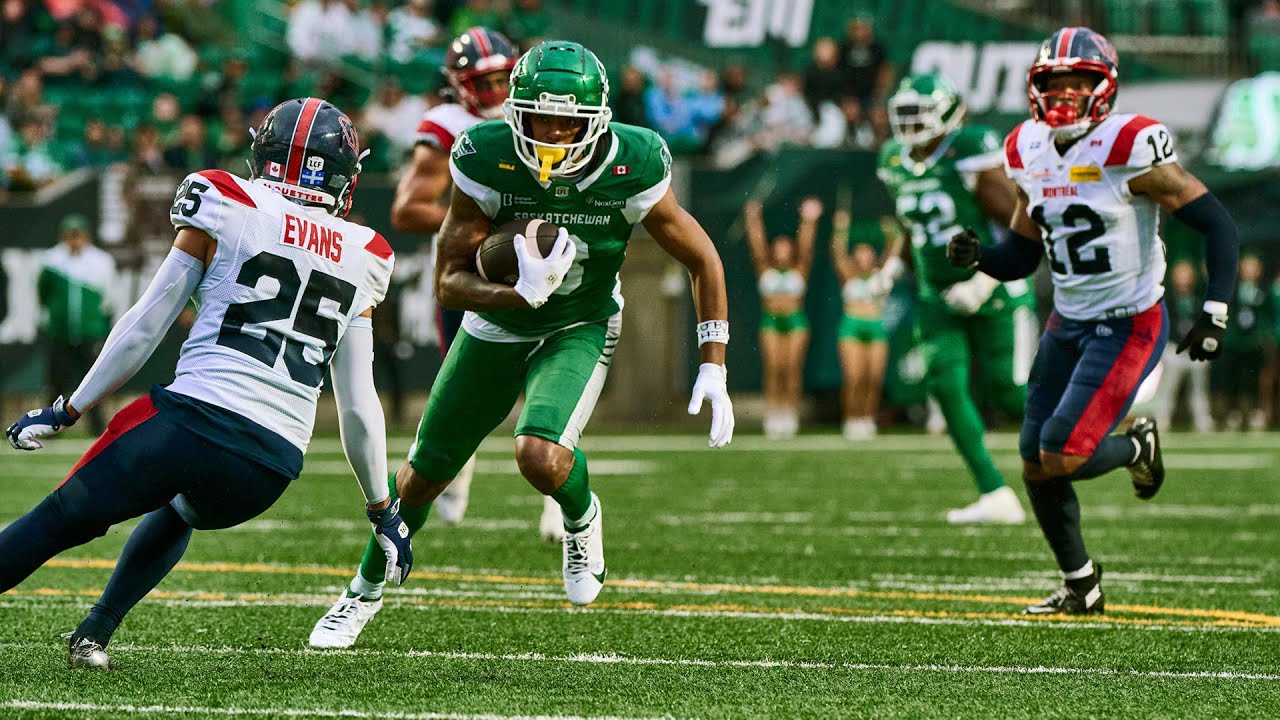 CFL Scores Today: Montreal Alouettes 48, Saskatchewan Roughriders 31 - Tyson Philpot Explodes for 238 Yards in Road Victory