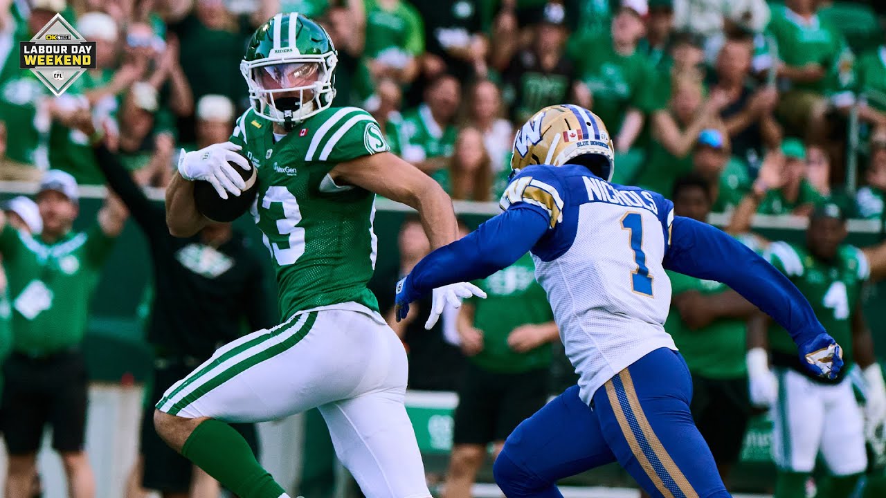 CFL Scores Today: Saskatchewan Roughriders 34, Winnipeg Blue Bombers 30 - Campbell's Pick-Six Seals Riders Victory