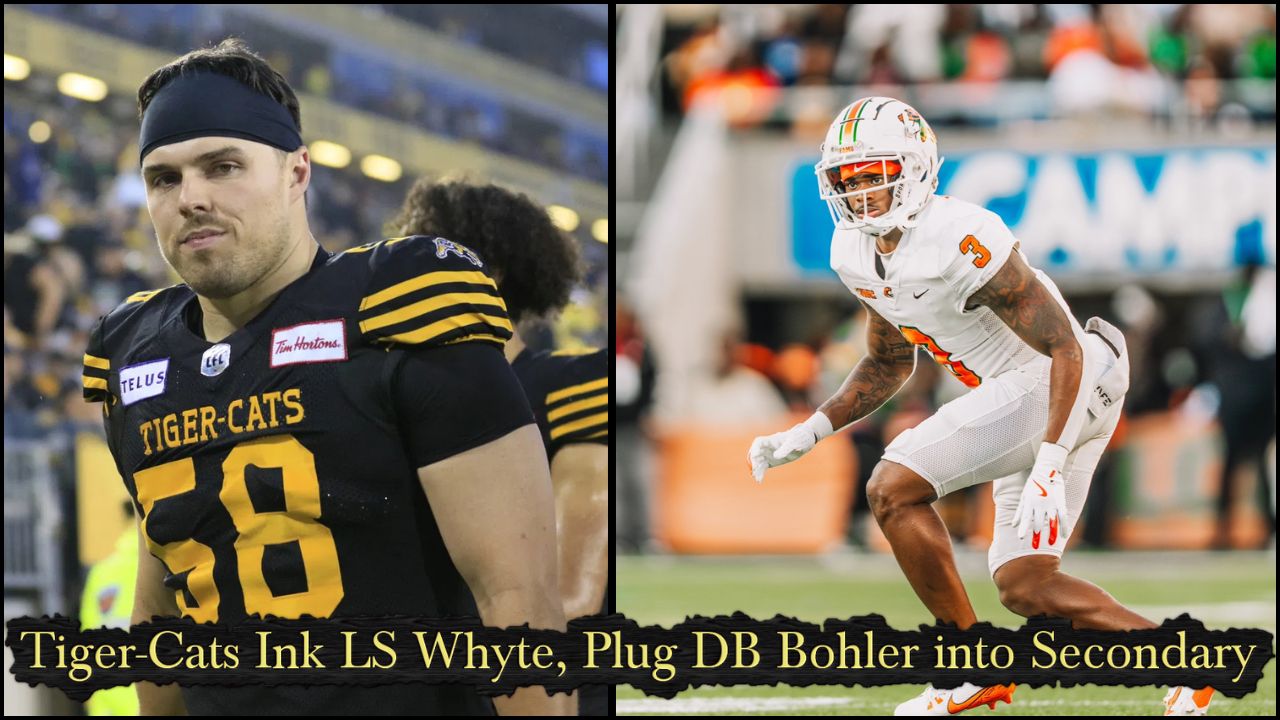 Tiger-Cats Ink LS Whyte, Plug DB Bohler into the Secondary