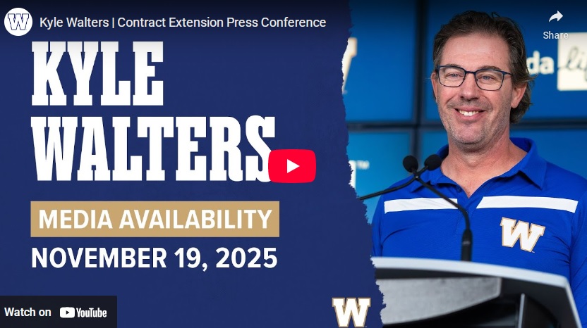 Revealing Remarks - Walters Signs New 3 Year Deal