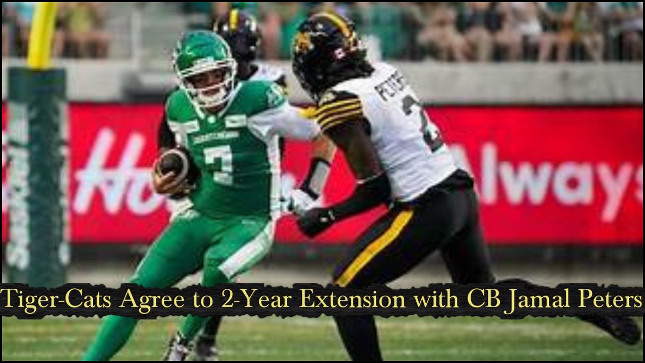 Tiger-Cats Agree to 2-Year Extension with CB Jamal Peters