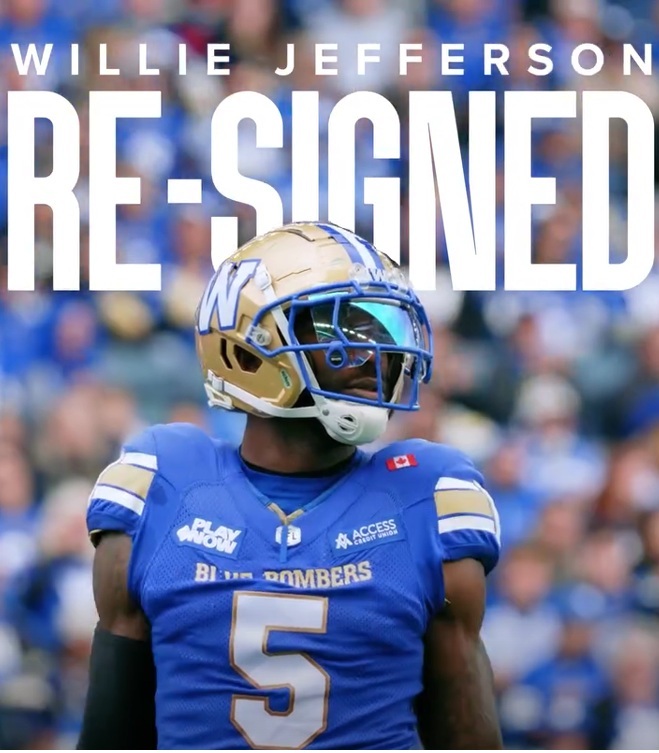Bombers Re-Sign Jefferson - But The Stats Are Not There & The Offer Was A Challenge