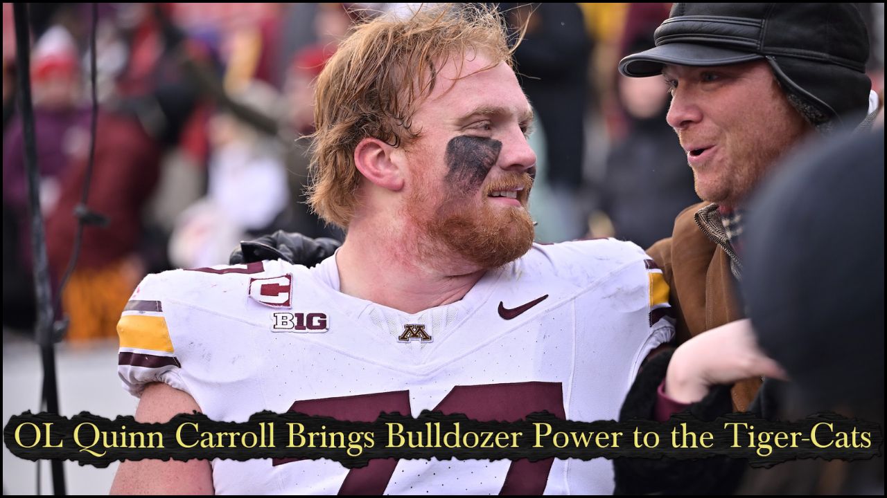 OL Quinn Carroll Brings Bulldozer Power to the Tiger-Cats
