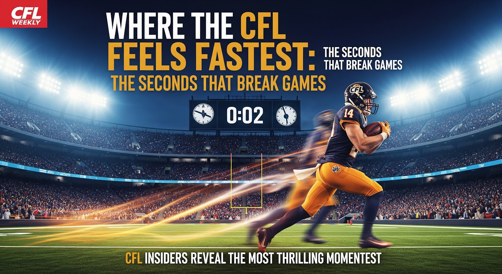 Where the CFL Feels Fastest: The Seconds That Break Games