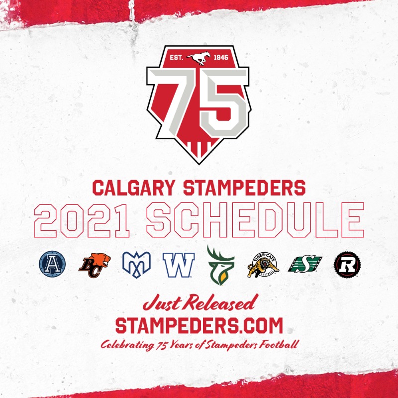 CFL: Calgary Stampeders 2021 Schedule Released, Breakdown