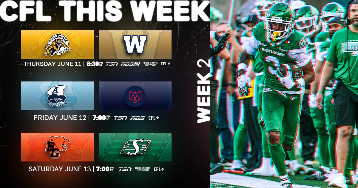 CFL Schedule Today June 11: Hamilton Tiger-Cats vs Winnipeg Blue Bombers - TV Channels, Live Stream, Odds