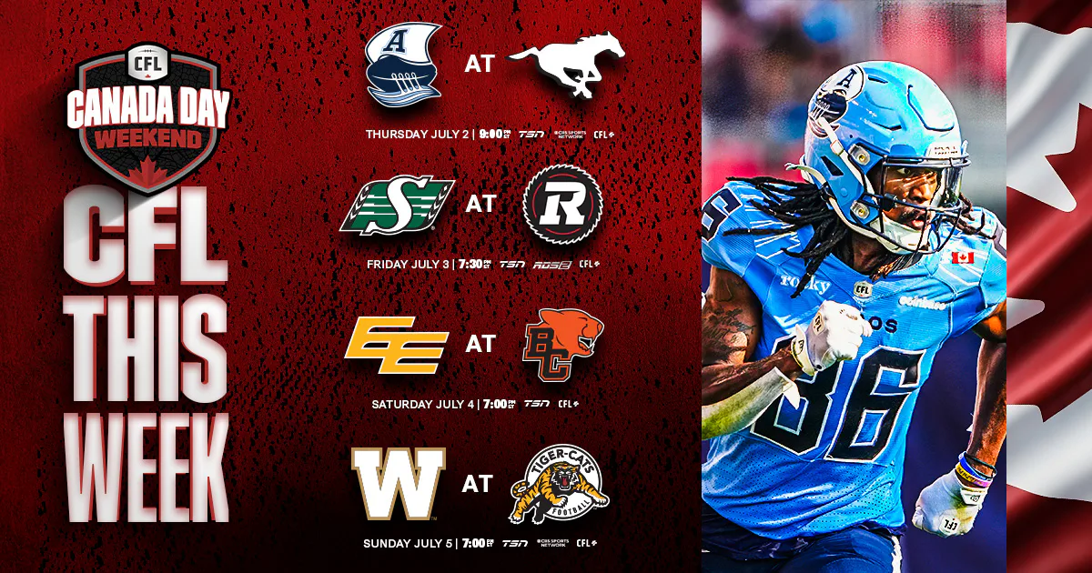 CFL Schedule Today July 2: Toronto Argonauts vs Calgary Stampeders - TV Channels, Live Stream Odds