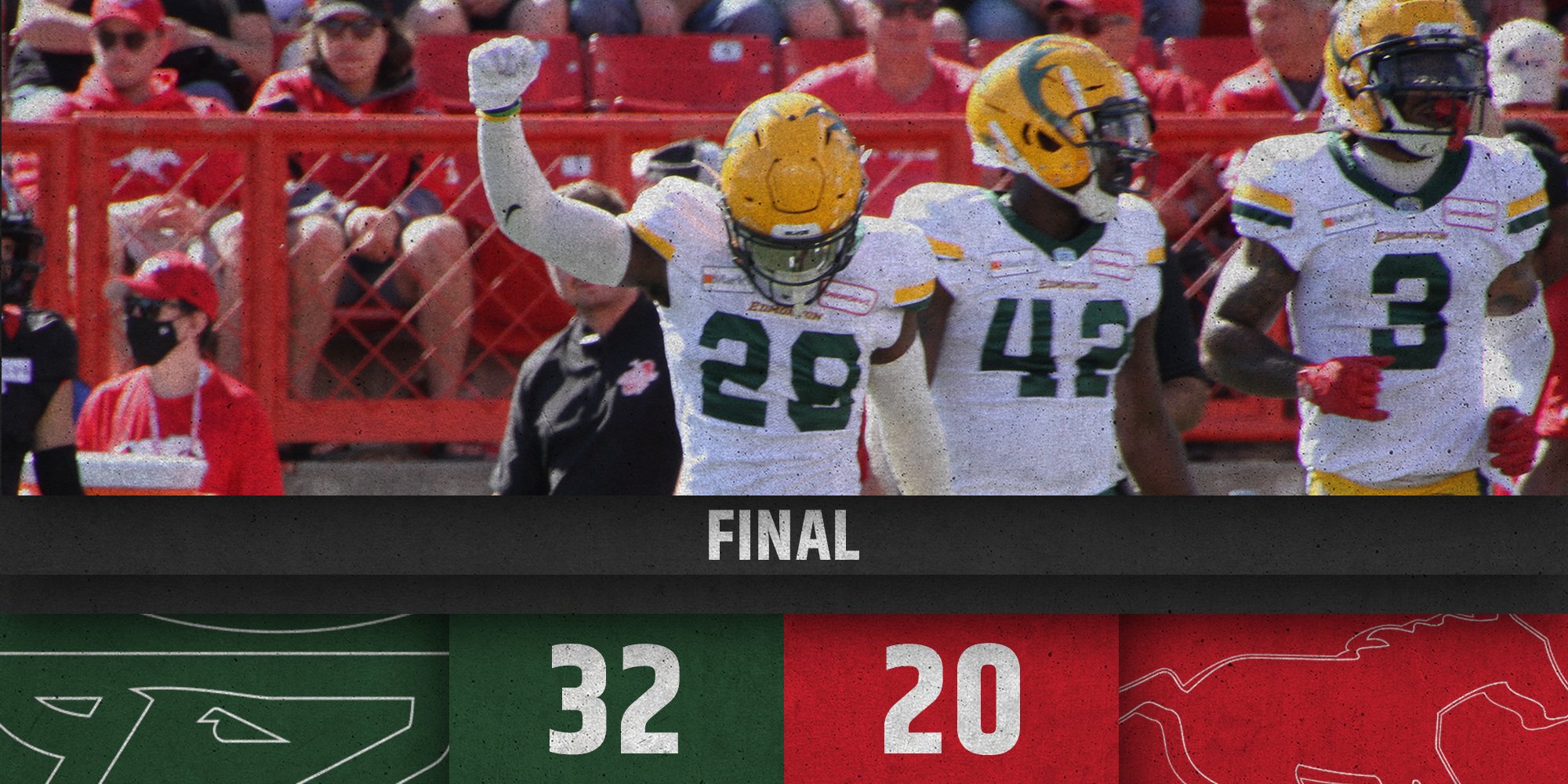 Edmonton, Harris Shines in 32-20 Win Over Calgary