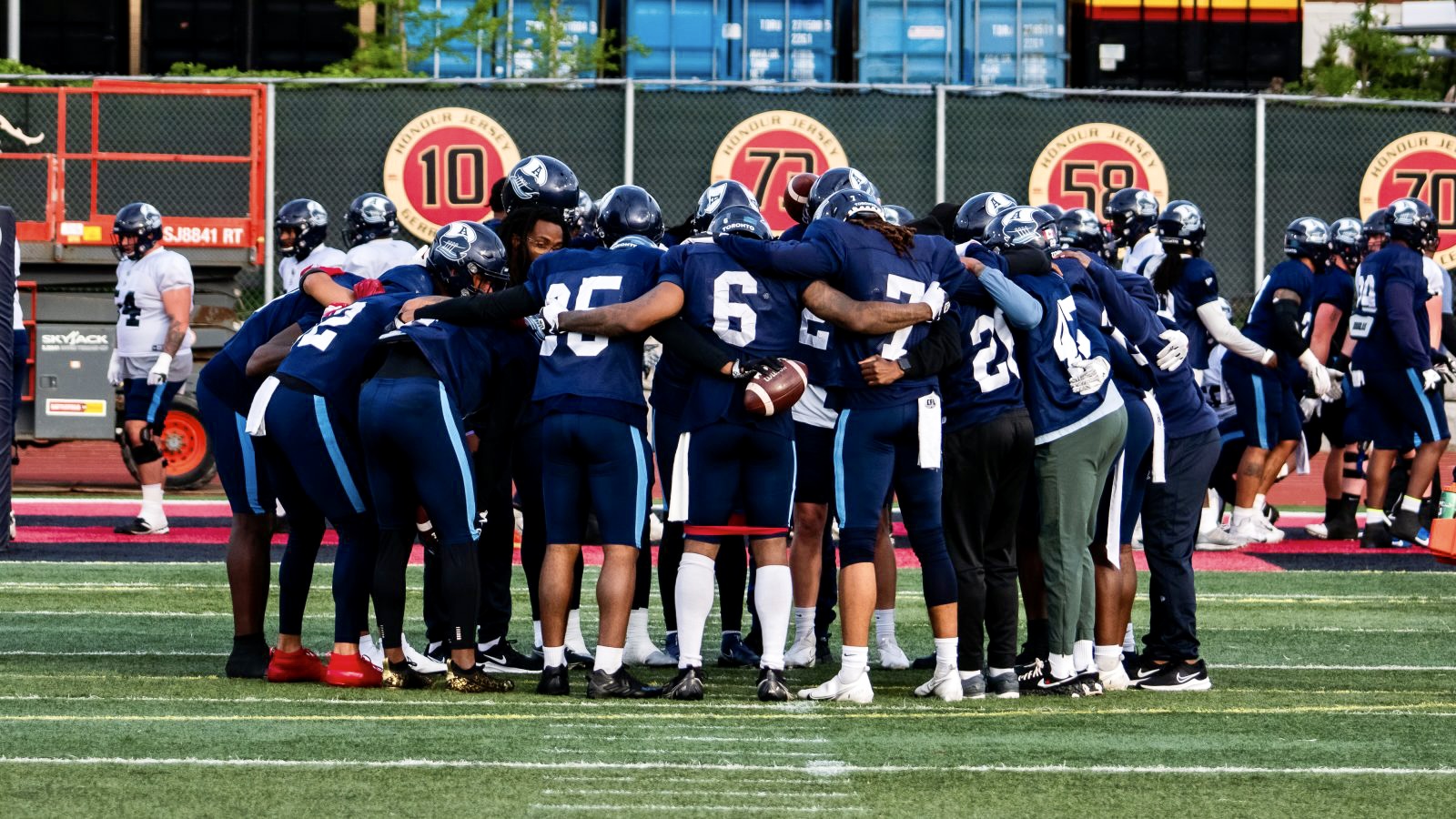 The Toronto Argonauts Prepping For First Preseason Game In Three Years