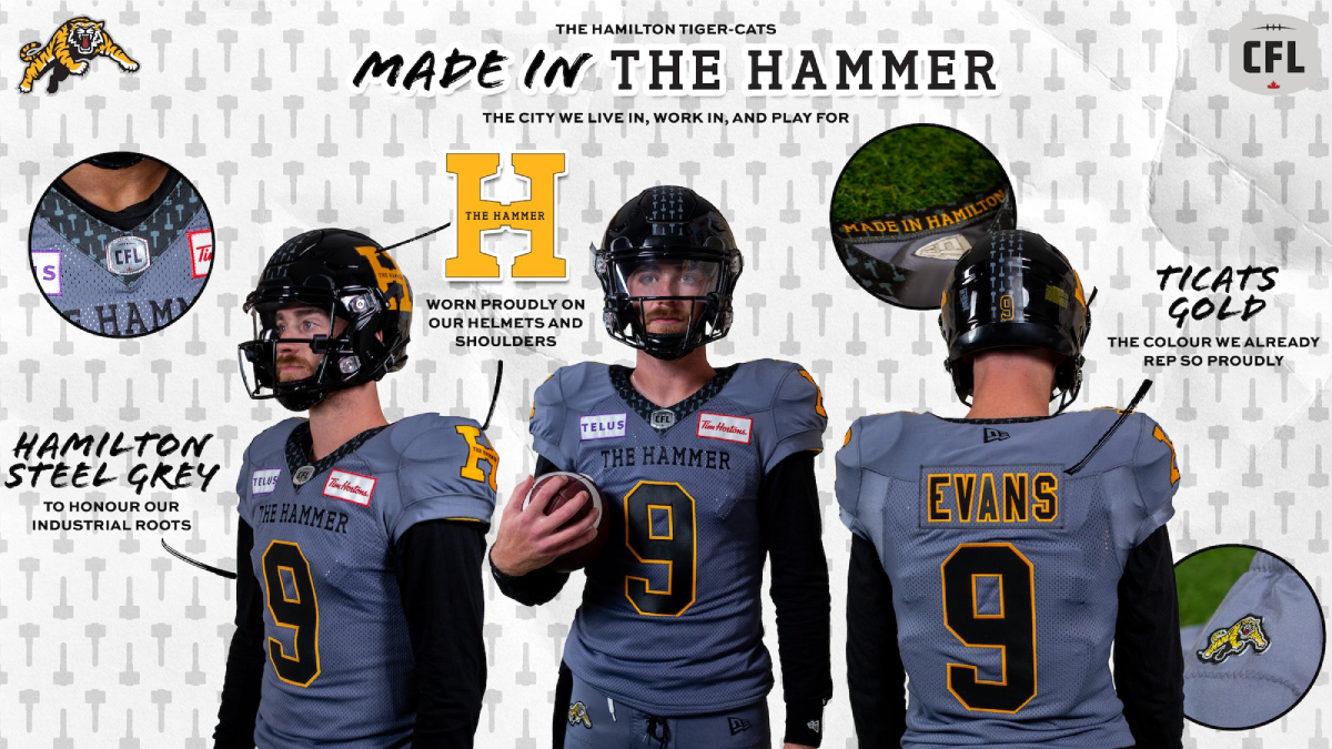 Hamilton Tiger-Cats release new Made in the Hammer brand and logo