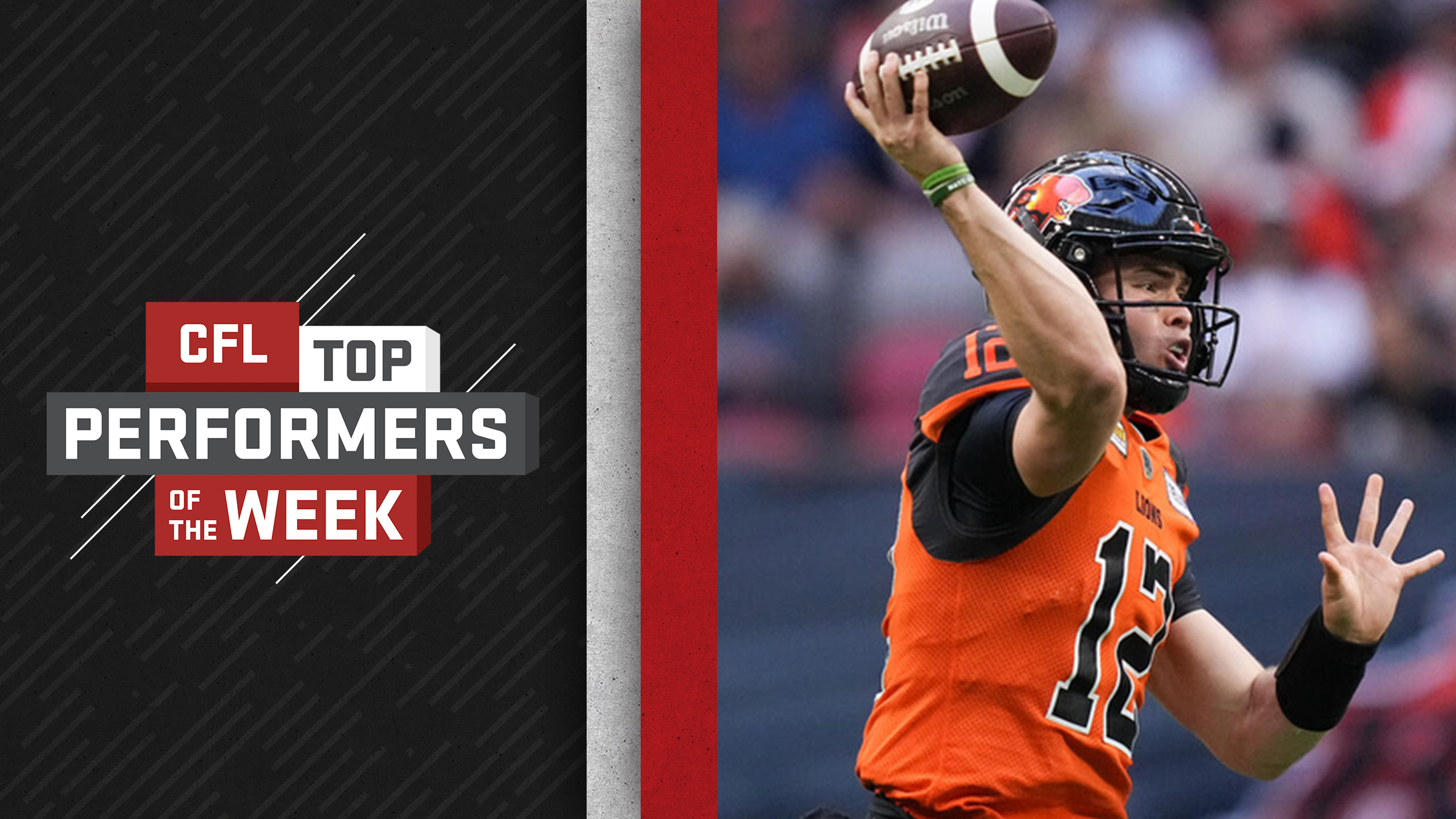 Rourke, Butler and Lee named CFL Top Performers For Week 1