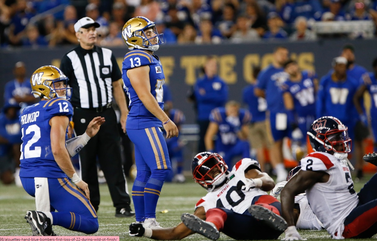 Game-Balls & Jocks: Snatching Defeat From Jaws Of Victory - Who Stood Out For Right/Wrong Reasons: CFL Week 10 Montreal At Winnipeg