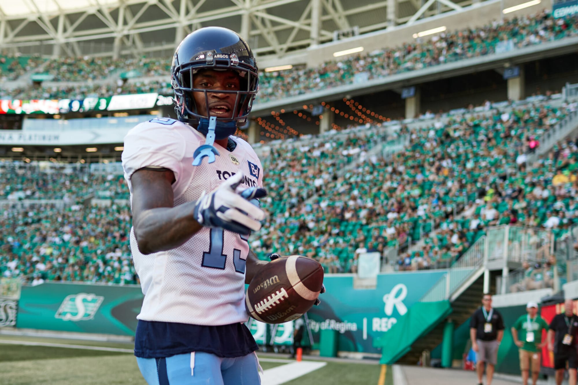 Argos WR Kurleigh Gittens Jr. Named CFL Top Performer For Week 14